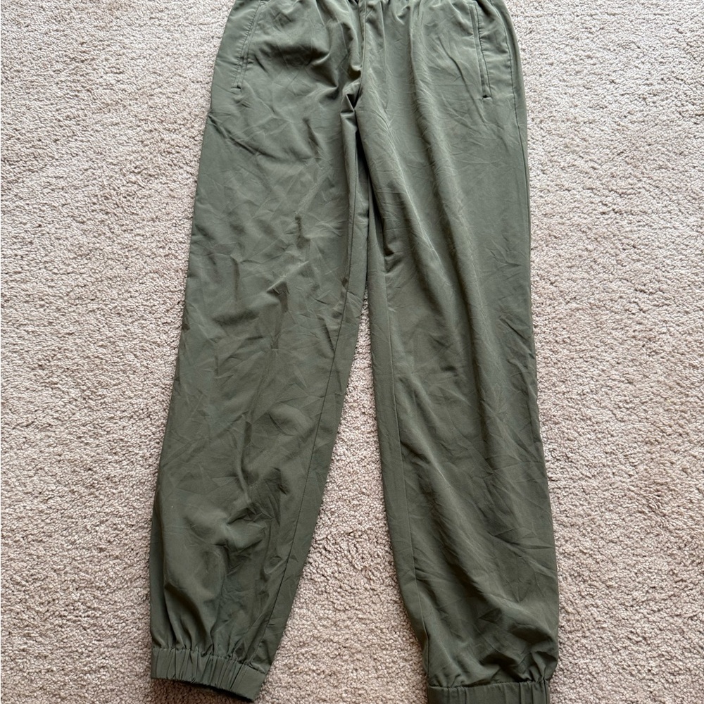 Banana Republic Green Jogger Sweatpants Elastic Cuffs